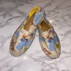 Disney Ubuntu Winnie the Pooh Espadrilles Slip On Shoes 6.5W